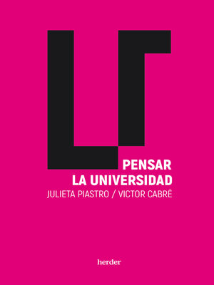 cover image of Pensar la universidad